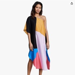 Mara Hoffman Noa One-Shoulder Swim Coverup - SZ M/L,